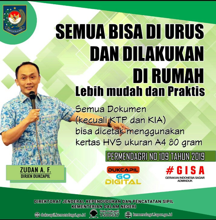 DOKUMEN KEPENDUDUKAN DITERBITKAN SECARA DIGITAL DAN SUDAH TANDA TANGAN ELEKTRONIK (TTE)
