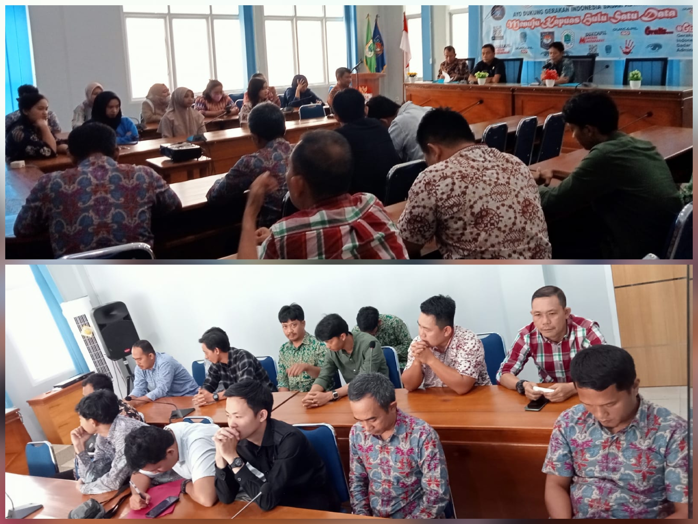 sejumlah tenaga honorer Disdukcapil ikuti penandatanganan SPK